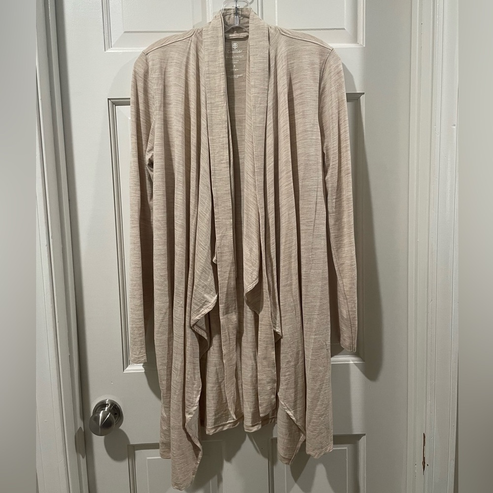 Tan heather Coolibar cardigan
